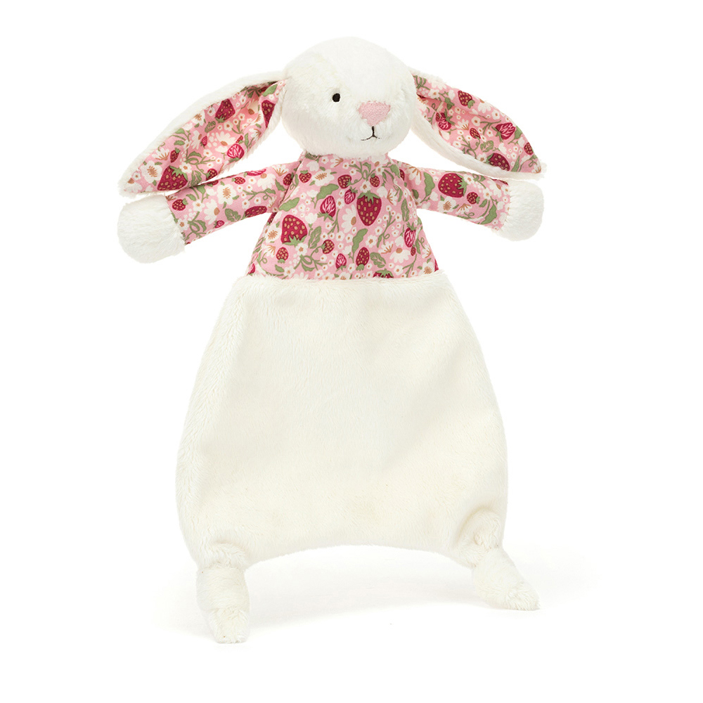 Jellycat Blossom Cream Bunny ‘Berry’ Comforter